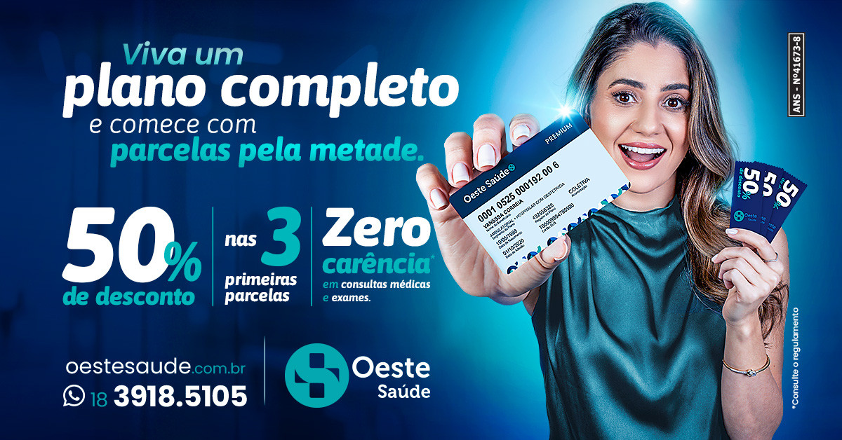 Oeste Saúde lança promoção com mensalidades pela metade e carência zero | Oeste Saúde - Planos de Saúde