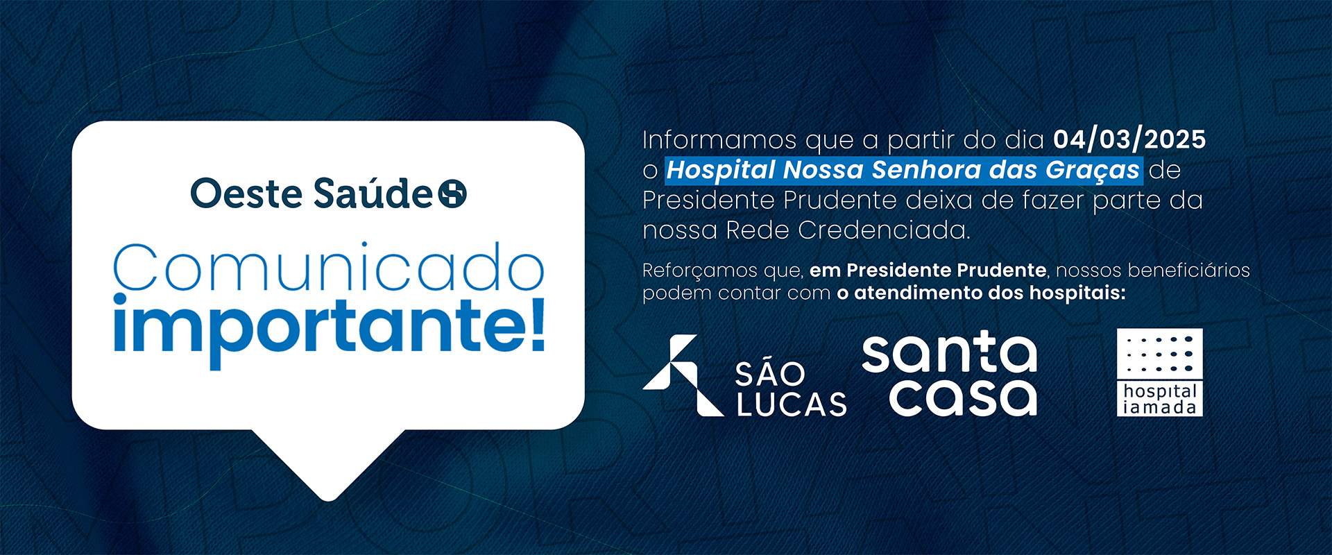 Banner Oeste Saúde - 